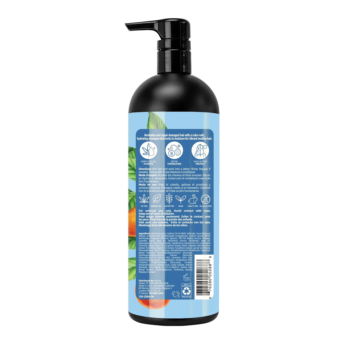 Hempz Triple Moisture Fresh Citrus Herbal Shampoo