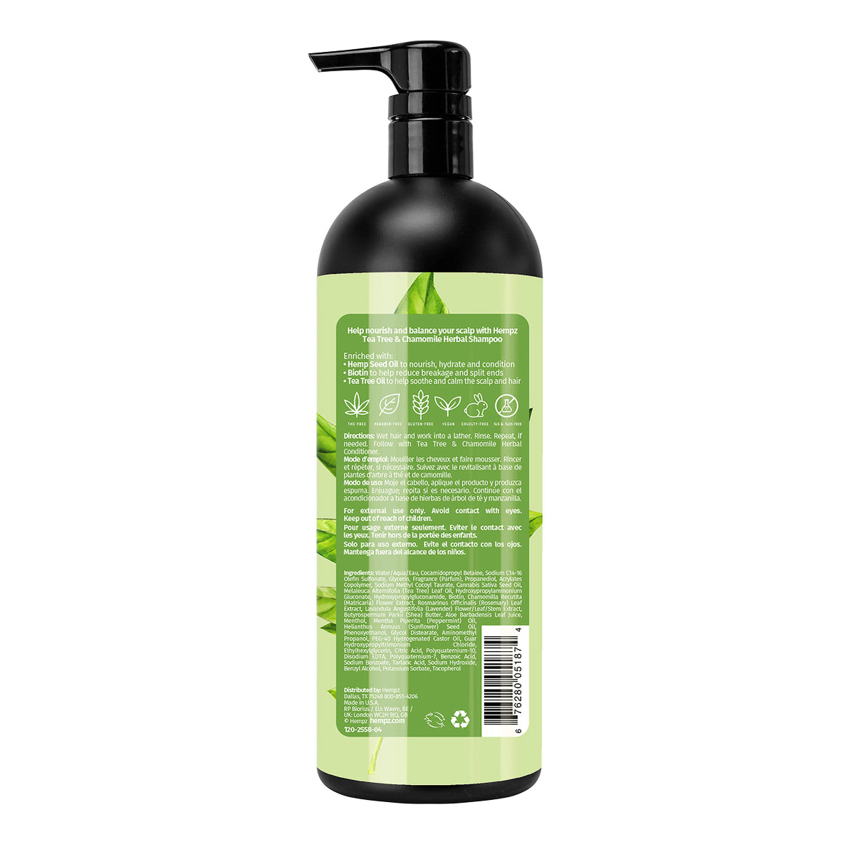Hempz Tea Tree & Chamomile Herbal Shampoo