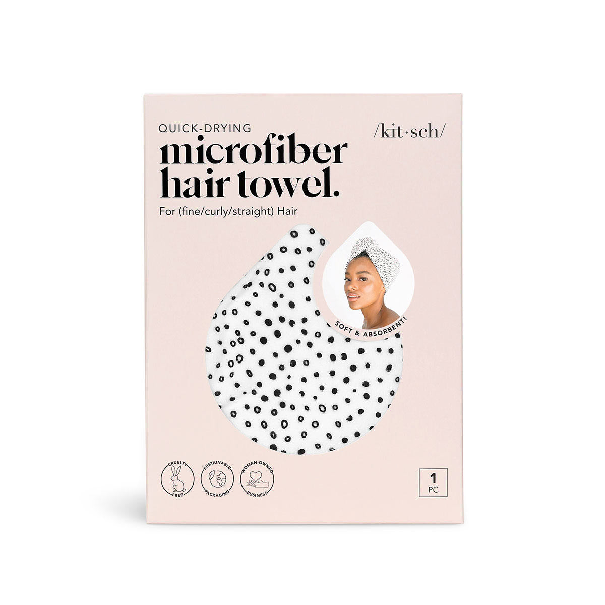 Kitsch Microfiber Hair Towel
