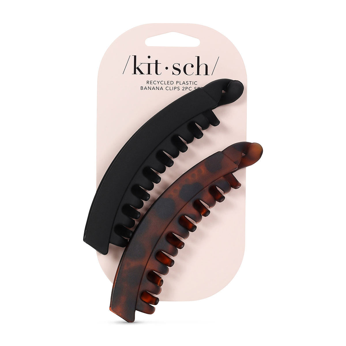 Kitsch Recycled Plastic Banana Clips 2 pc Set