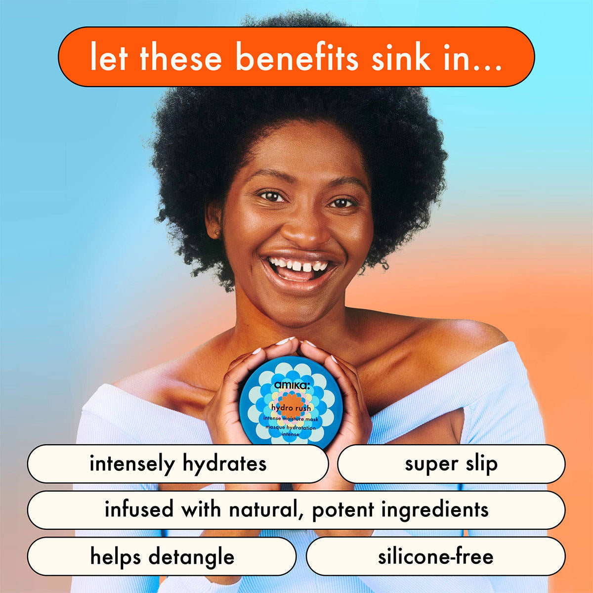 Amika Hydro Rush Intense Moisture Mask