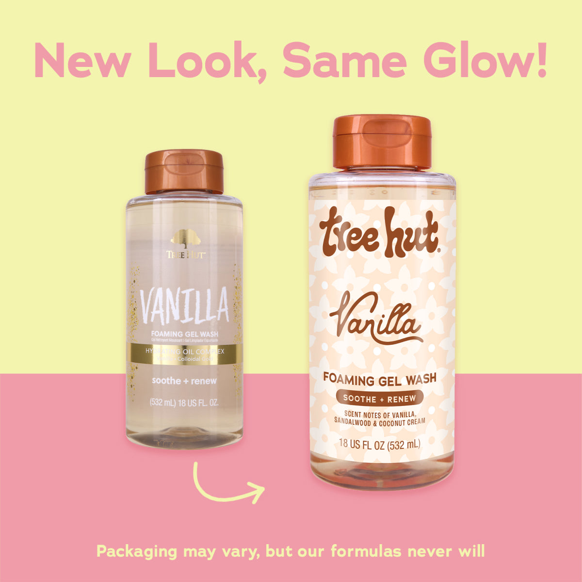 Tree Hut Vanilla Foaming Gel Body Wash