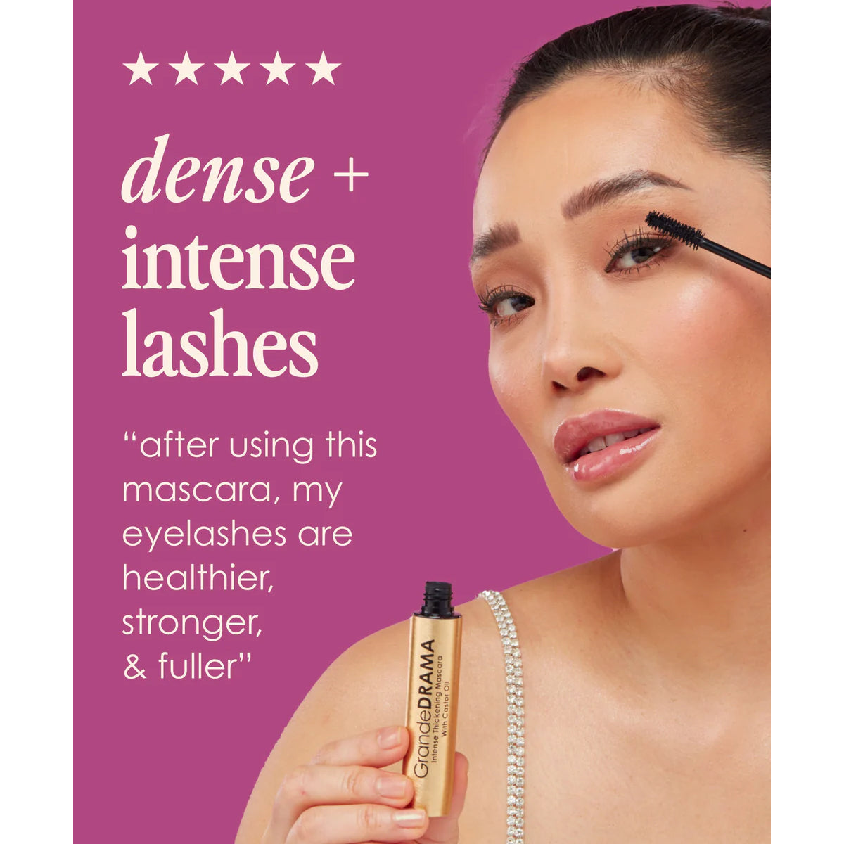Grande Cosmetics GrandeDRAMA Intense Thickening Mascara with Castor Oil