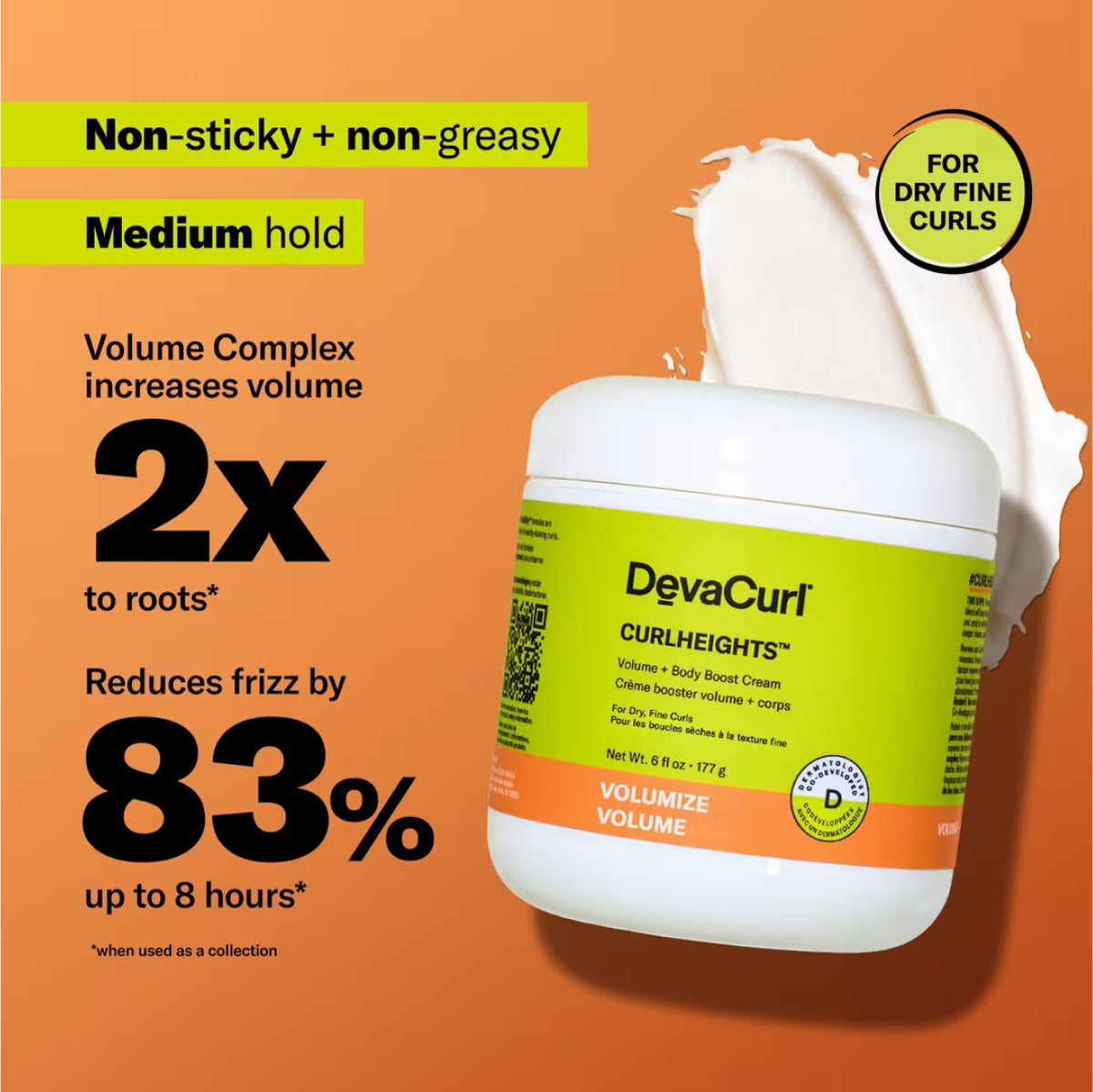 DevaCurl CurlHeights Volume + Body Boost Cream
