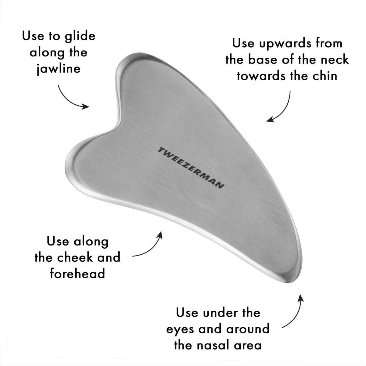 Tweezerman Stainless Steel Gua Sha