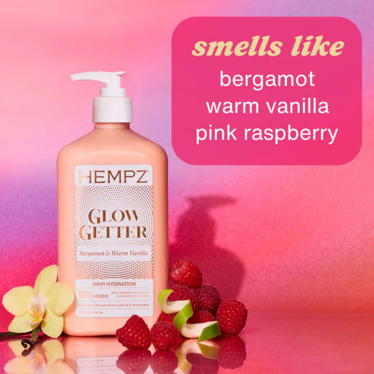 Hempz Glow Getter Herbal Body Moisturizer with Shimmer