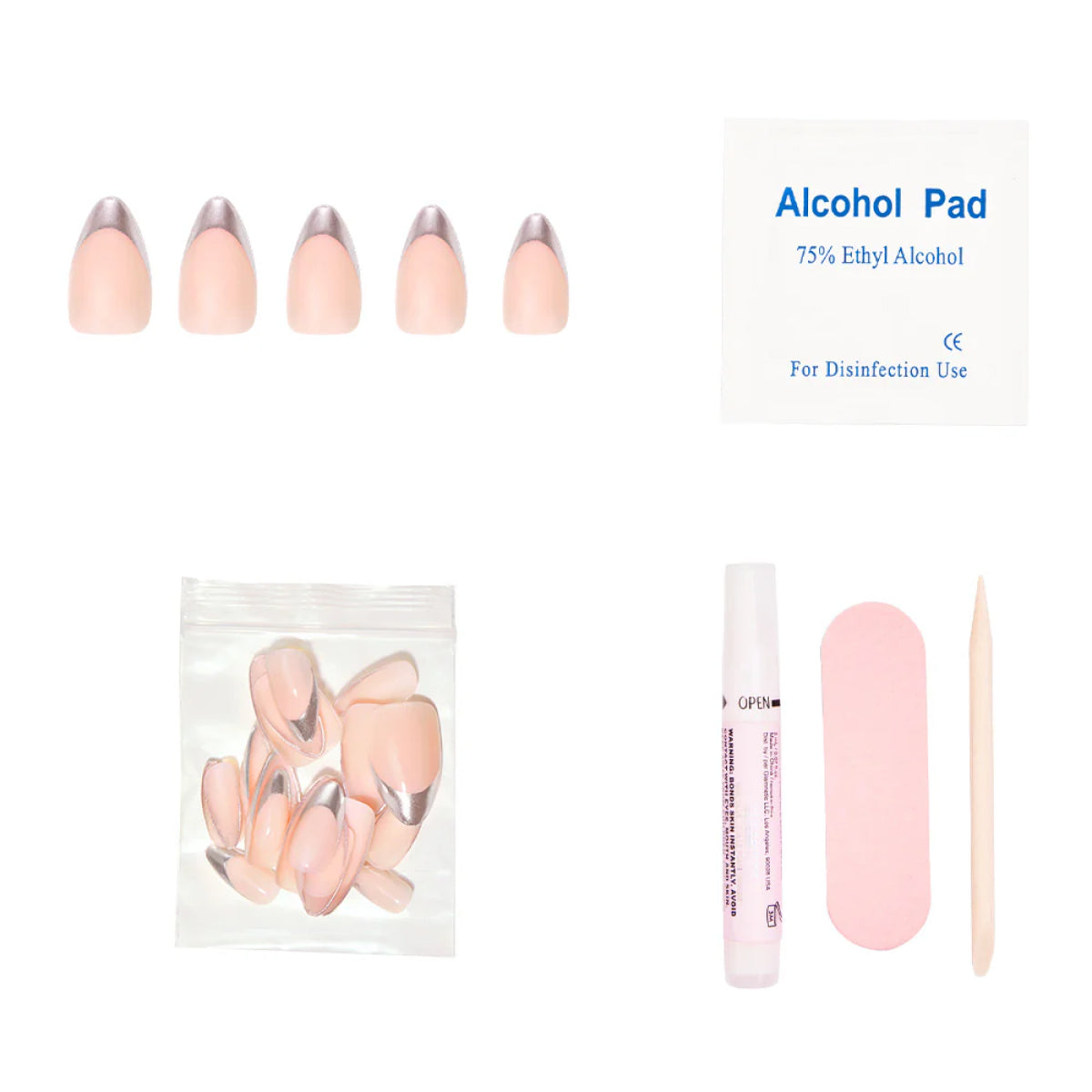 Glamnetic Mirror Mirror Press-On Nails