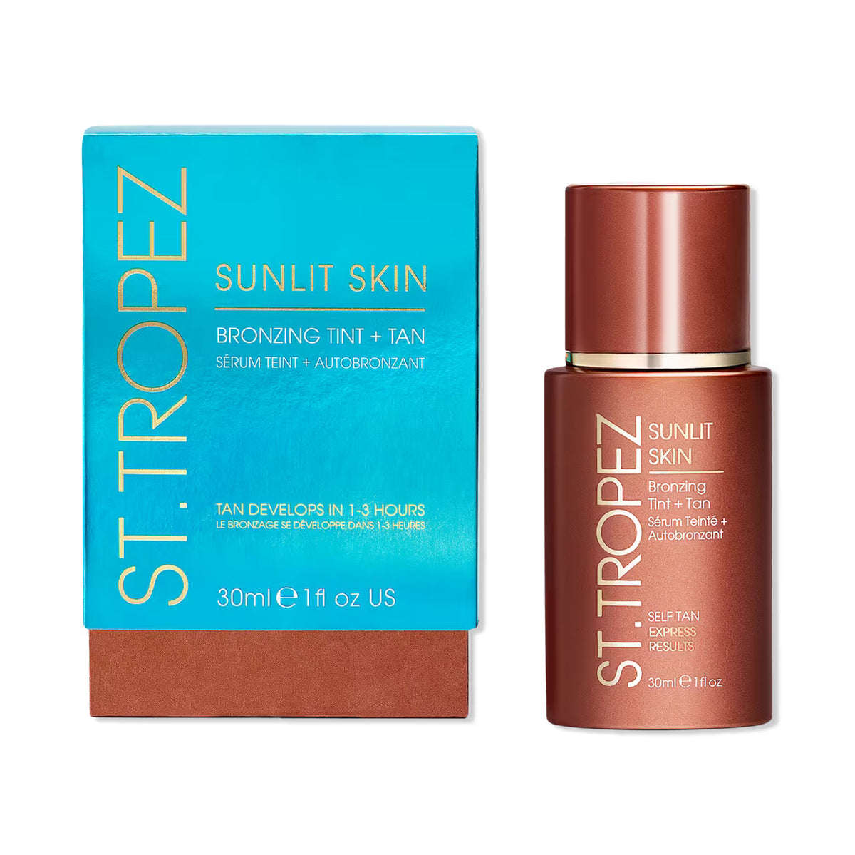 St. Tropez Sunlit Skin Bronzing Tint + Tan Serum