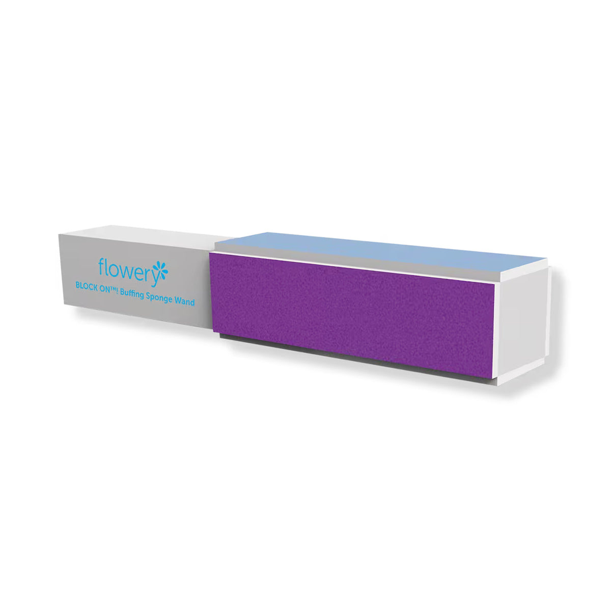 Flowery Block On Buffing Sponge Wand