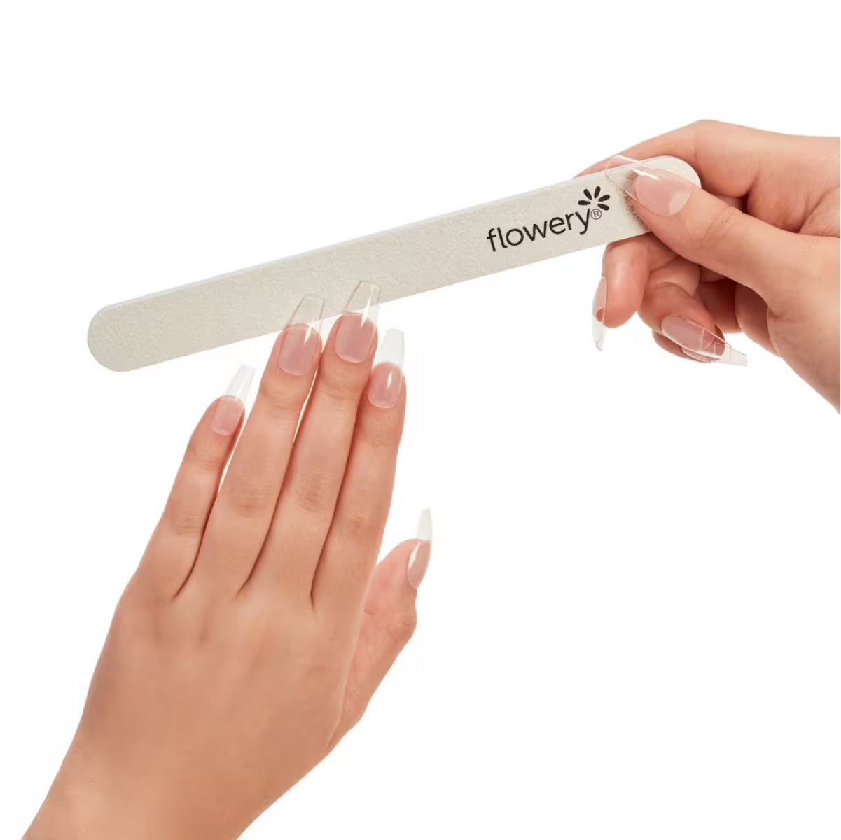 Flowery Diamond White Pro Artificial Nail File