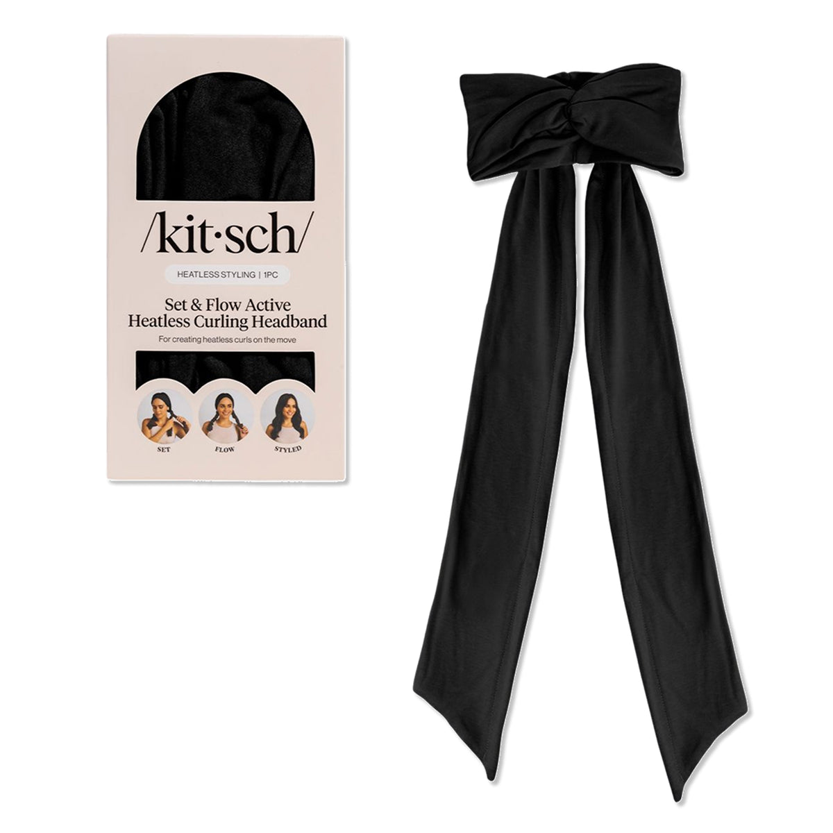 Kitsch Set & Flow Headband Black
