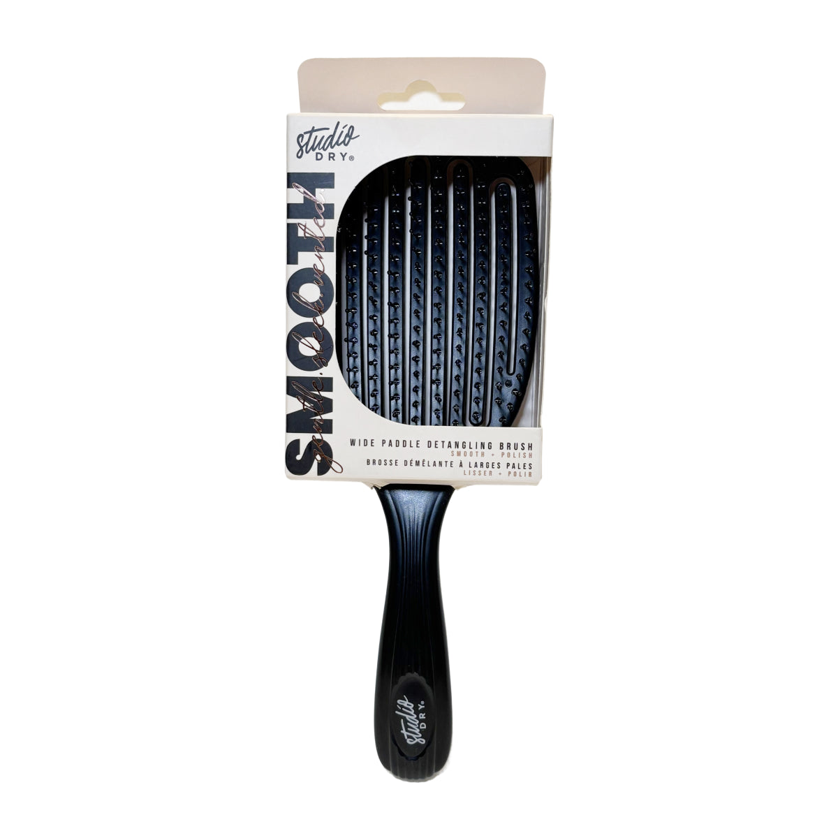 Studio Dry Paddle Detangling Brush - Black