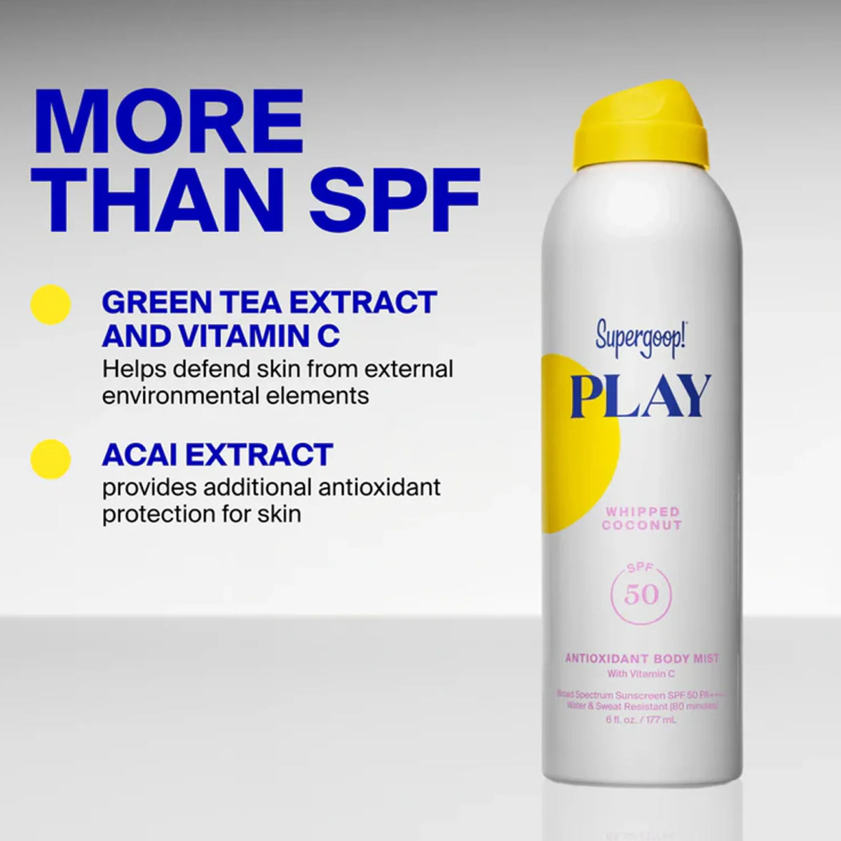 Supergoop! PLAY Antioxidant Body Mist SPF 50 with Vitamin C