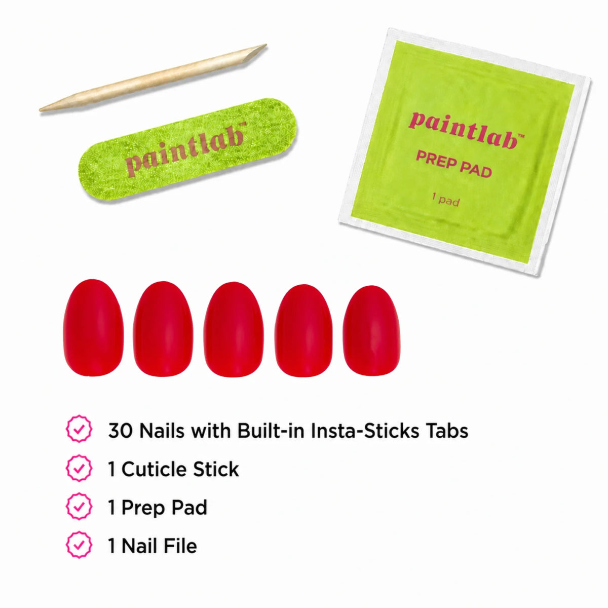 Paintlab Cherry Pop Instant Stick Mani
