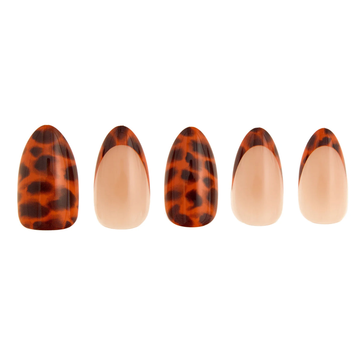 Paintlab Tortie Tips Short Almond Press On Nails