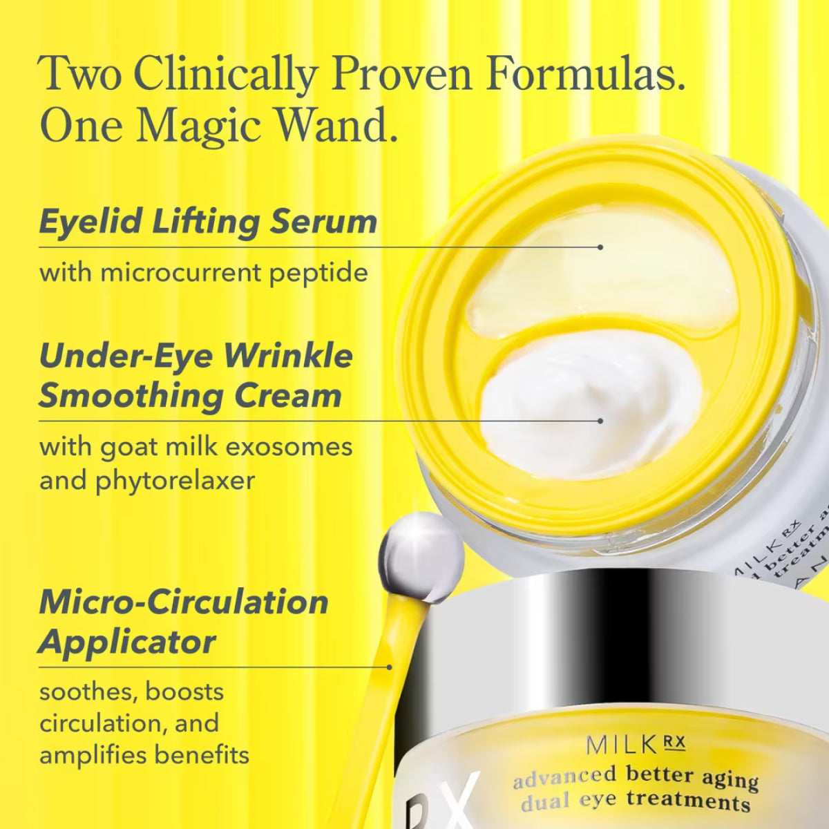 Beekman 1802 Milk RX Advanced Better Aging Dual Eye Treatments
