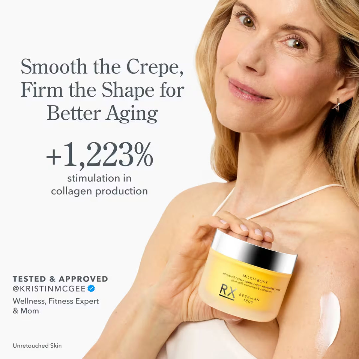 フェイスクリーム tamirin Beekman 1802 Milk RX Advanced Better Aging Crepe Smoothing Cream