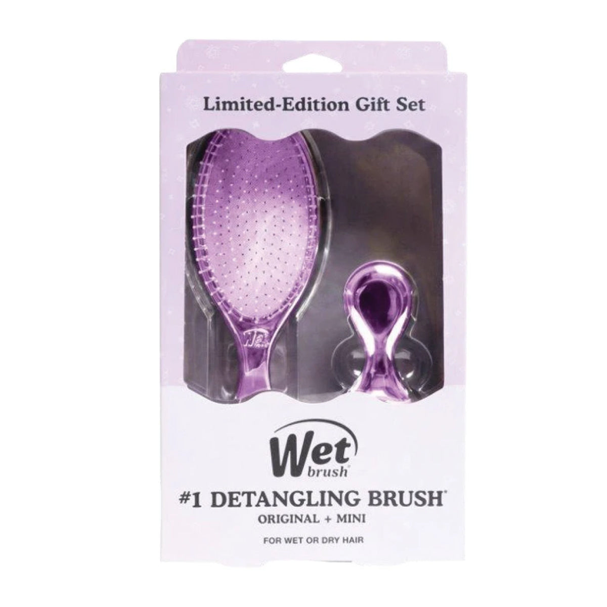 The Wet Brush Festive Finish Detangler with Mini
