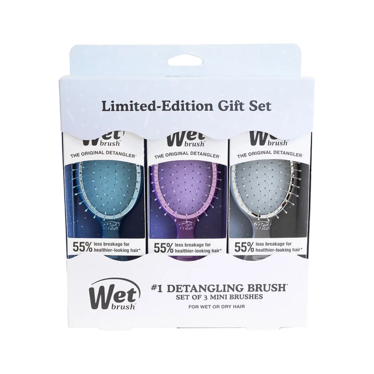 The Wet Brush Festive Finish Mini Detangler Trio