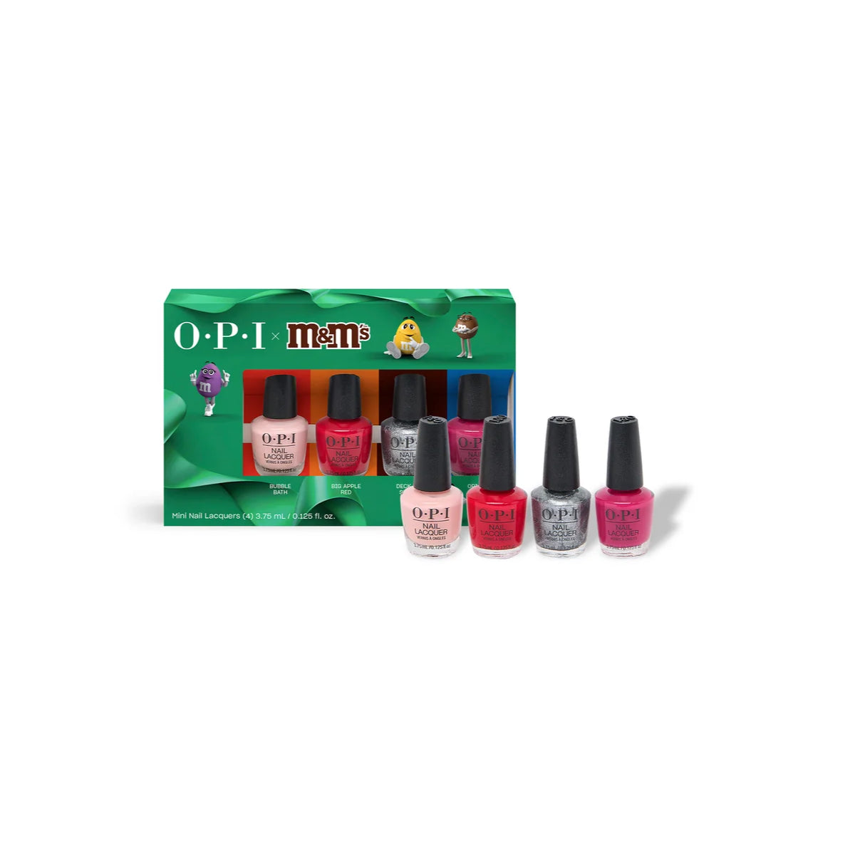 OPI x M&M 4pc Nail Lacquer Mini Pack