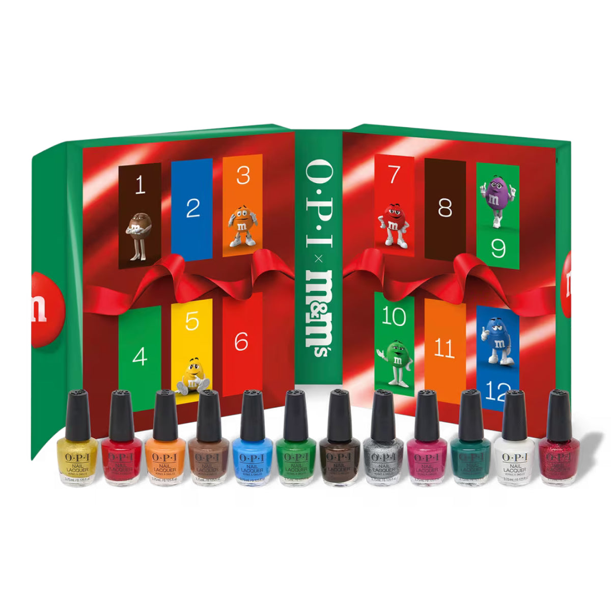 OPI x M&M 12pc Mini Nail Lacquer Advent Calendar