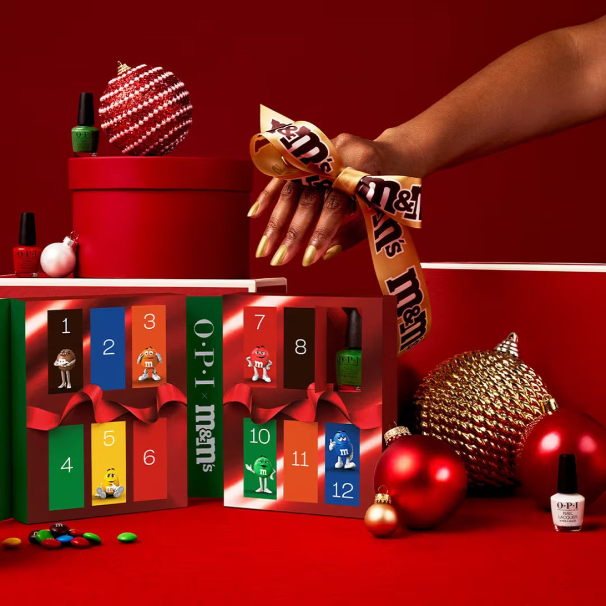OPI x M&M 12pc Mini Nail Lacquer Advent Calendar
