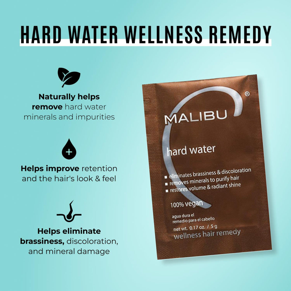 Malibu C Hard Water Weekly Demineralizer - 5 grams packet