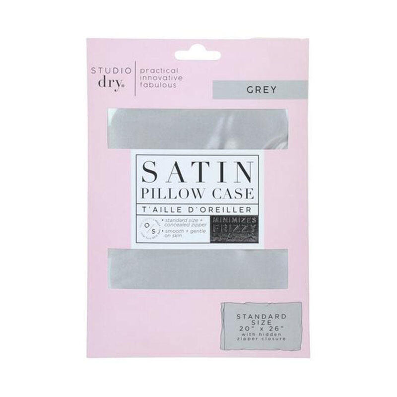 Studio Dry Satin Pillowcase - Grey image number 0