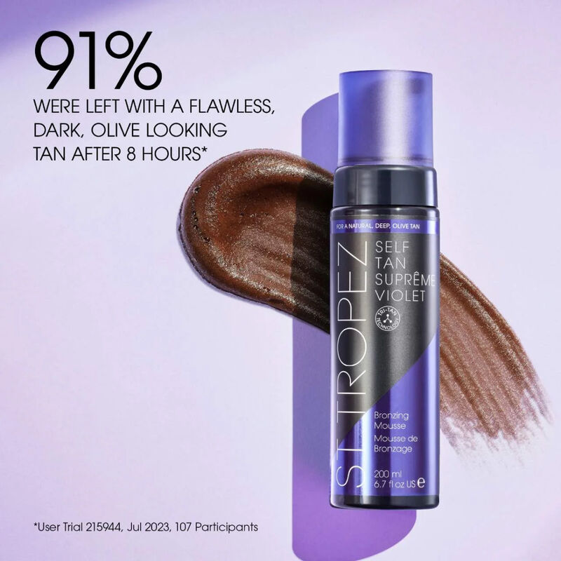 St. Tropez Self Tan Supreme Violet Bronzing Mousse image number 4