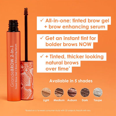 Grande Cosmetics GrandeBROW 2-in-1 Tinted Brow Gel + Brow Enhancing Serum