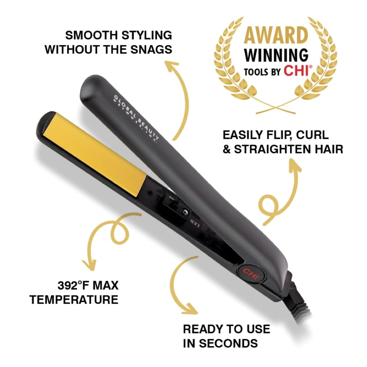 Chi 2024 Ceramic Hairstyling Iron/Straightner