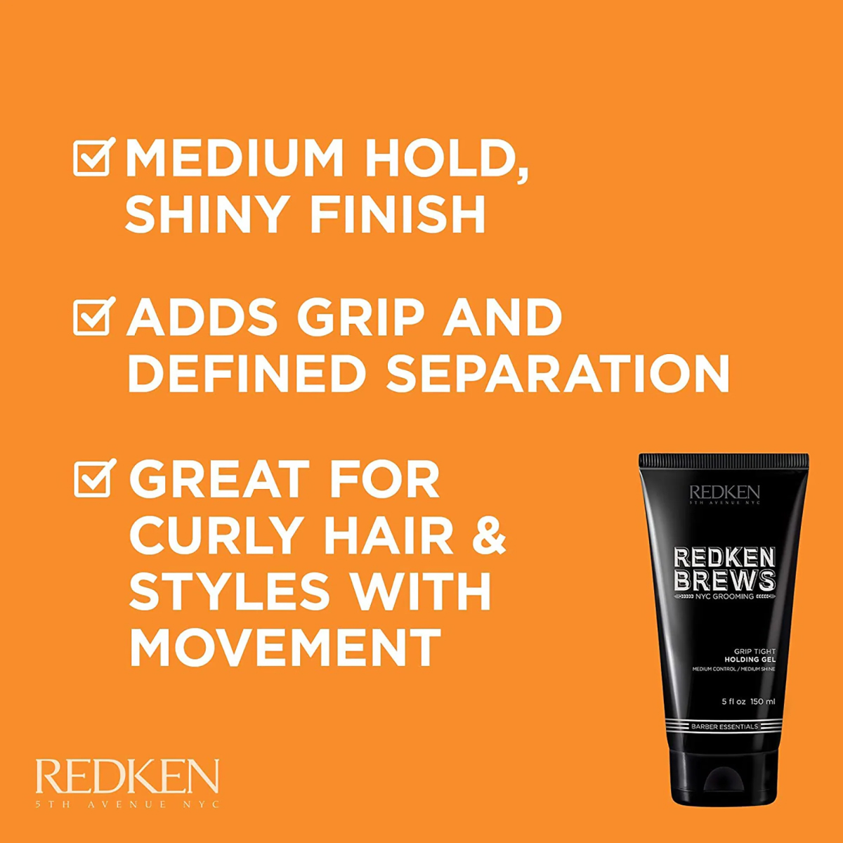 Redken Brews Grip Tight Holding Gel